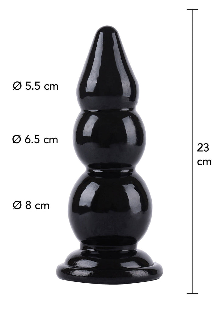 Hidden Desire Buttplug Balls 23 cm - Zwart