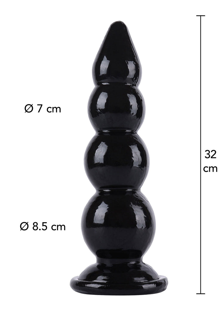 Hidden Desire Buttplug Balls 32 cm - Zwart