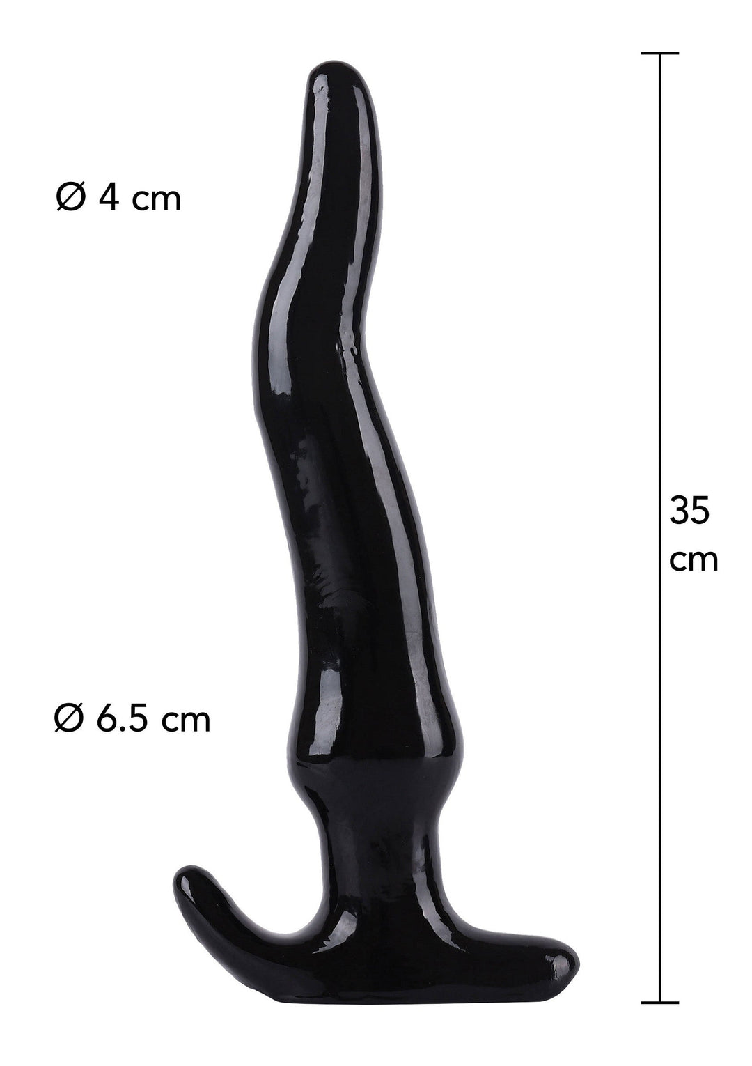 Hidden Desire Anal Slider 35 cm - Zwart