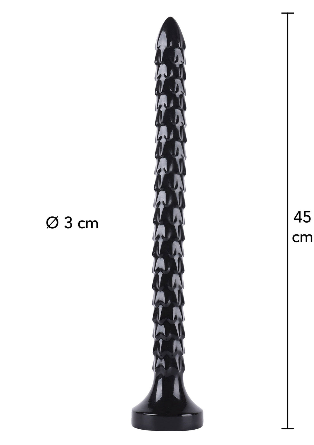 Hidden Desire Anal Snake 45 cm - Zwart