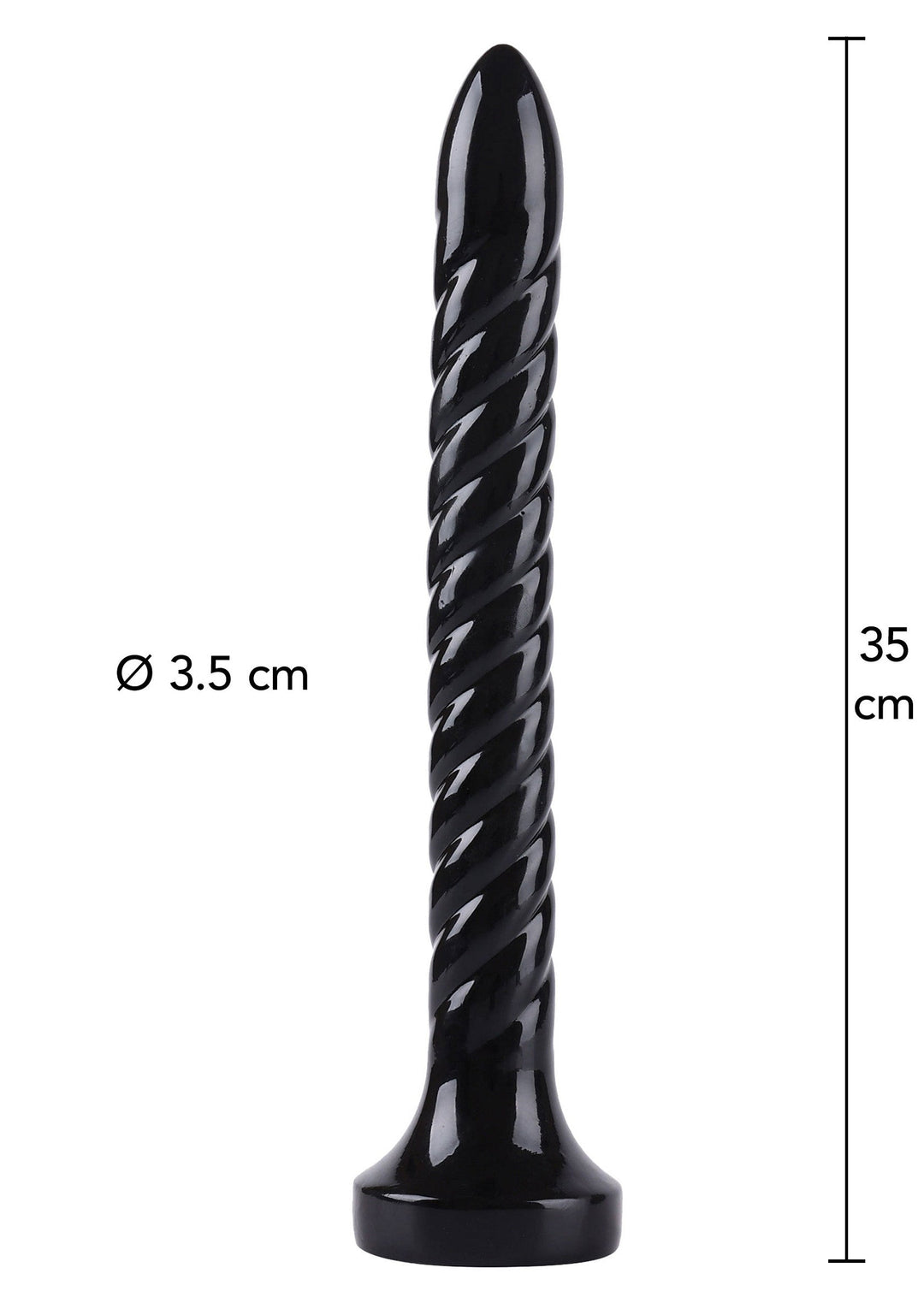 Hidden Desire Anal Serpent 35 cm - Zwart