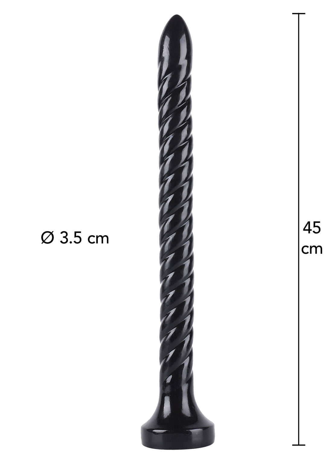 Hidden Desire Anal Serpent 45 cm - Zwart