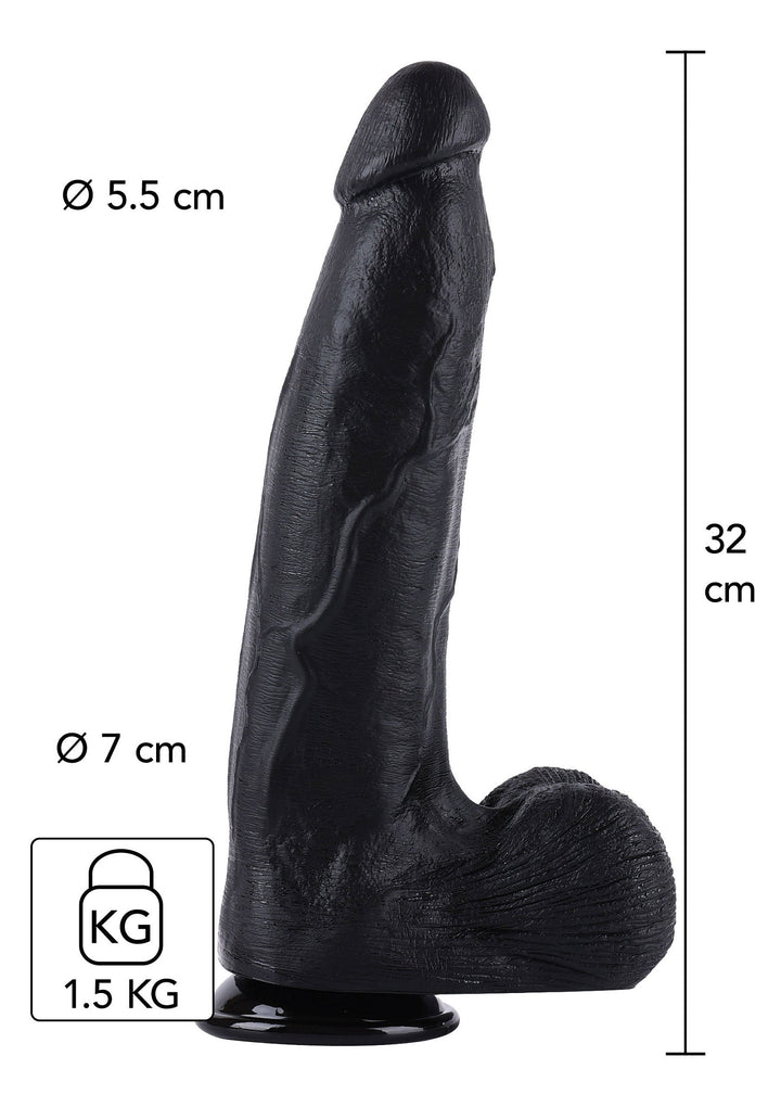 Hidden Desire Dong 32 cm - Zwart
