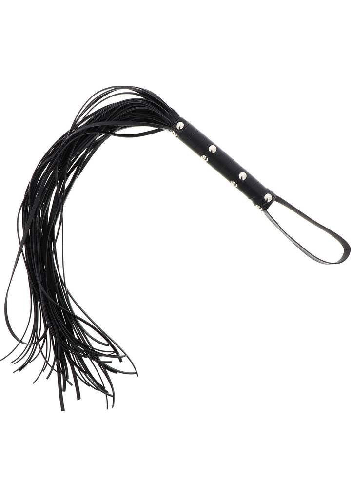Hidden Desire Long Studded Flogger Whip