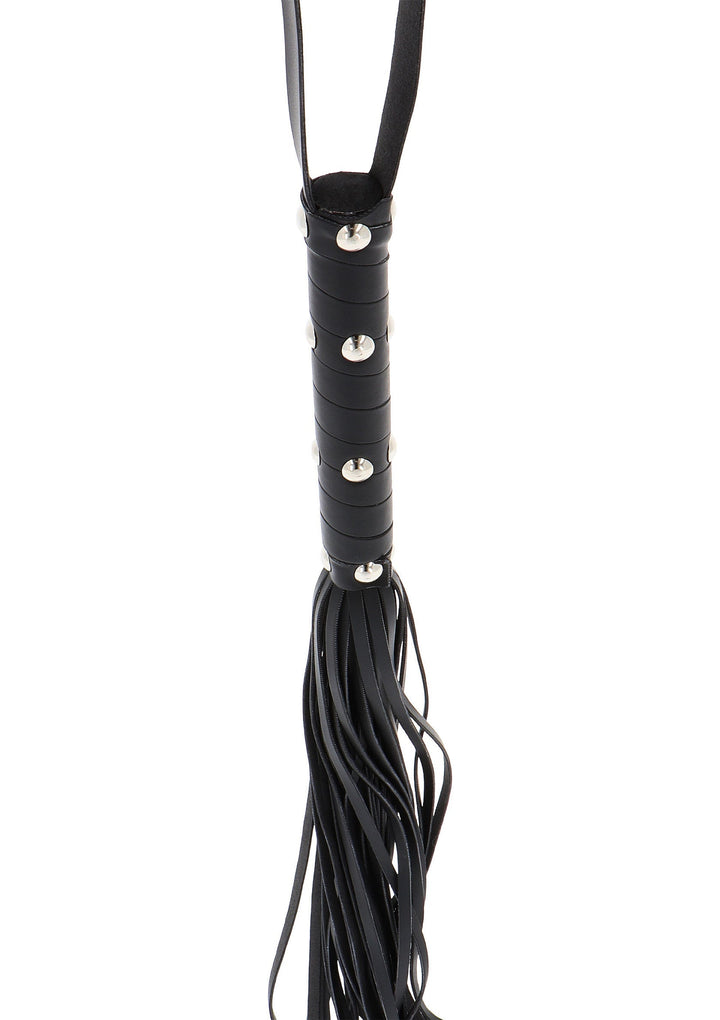 Hidden Desire Long Studded Flogger Whip