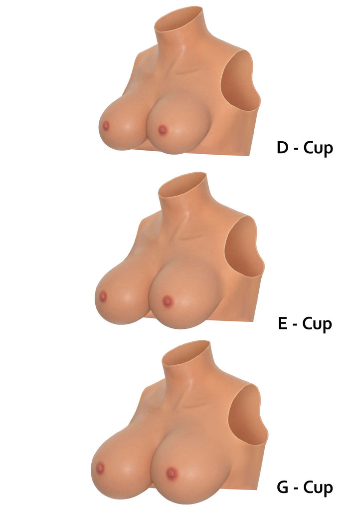 Wearable Breasts Crop Top D Cup