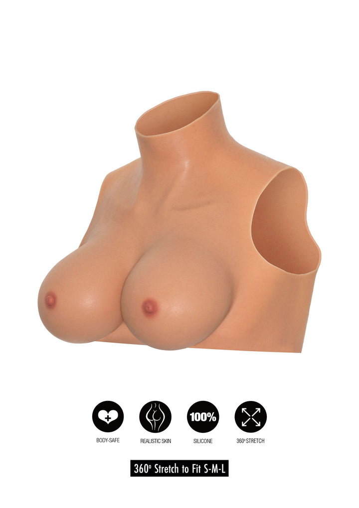 Wearable Breasts Crop Top E Cup