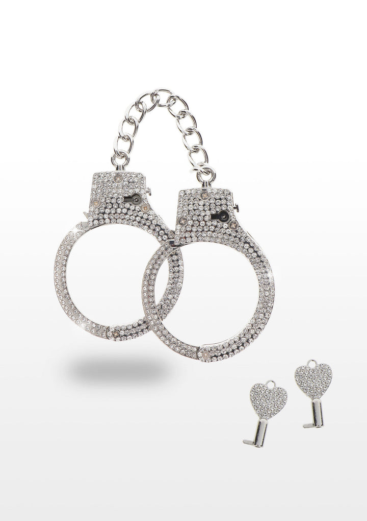 Diamond Wrist Cuffs Silver