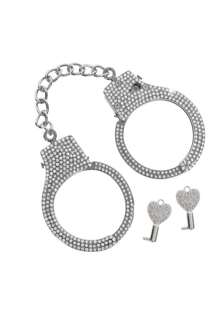 Diamond Wrist Cuffs Silver