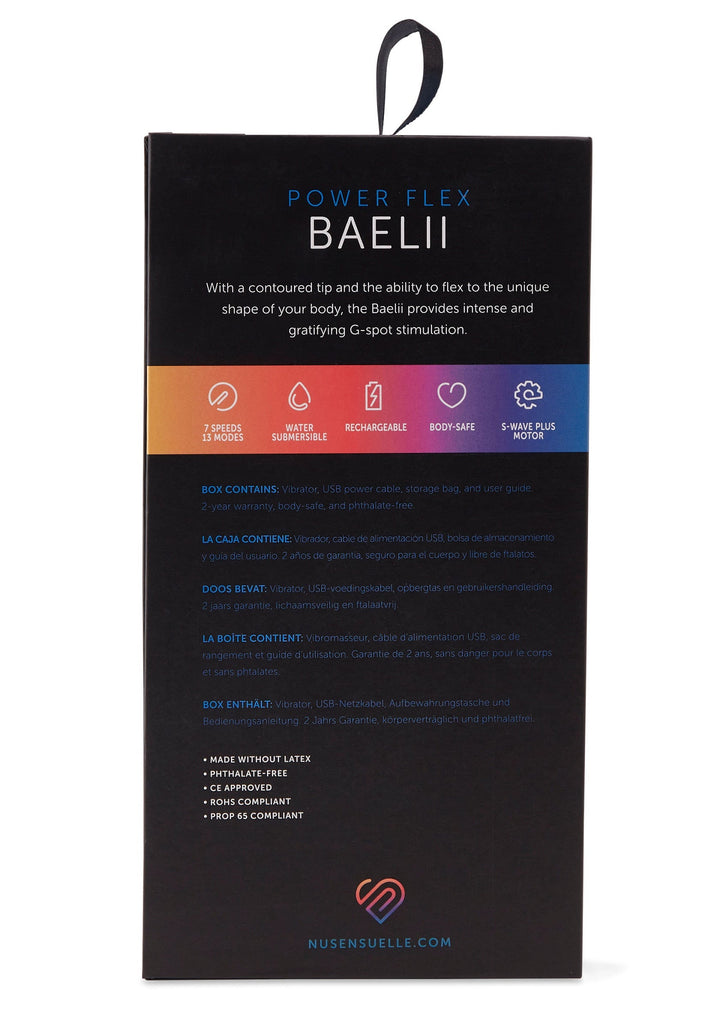 Nu Sensuelle Baelii Power Flex Vibrator | Vibrator - Nu Sensuelle | SIN&LACE