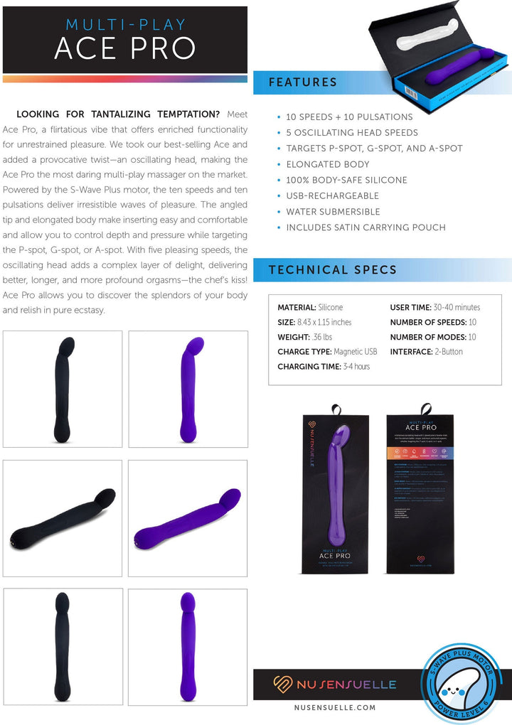 Ace Pro Prostate + G-Spot Vibrator