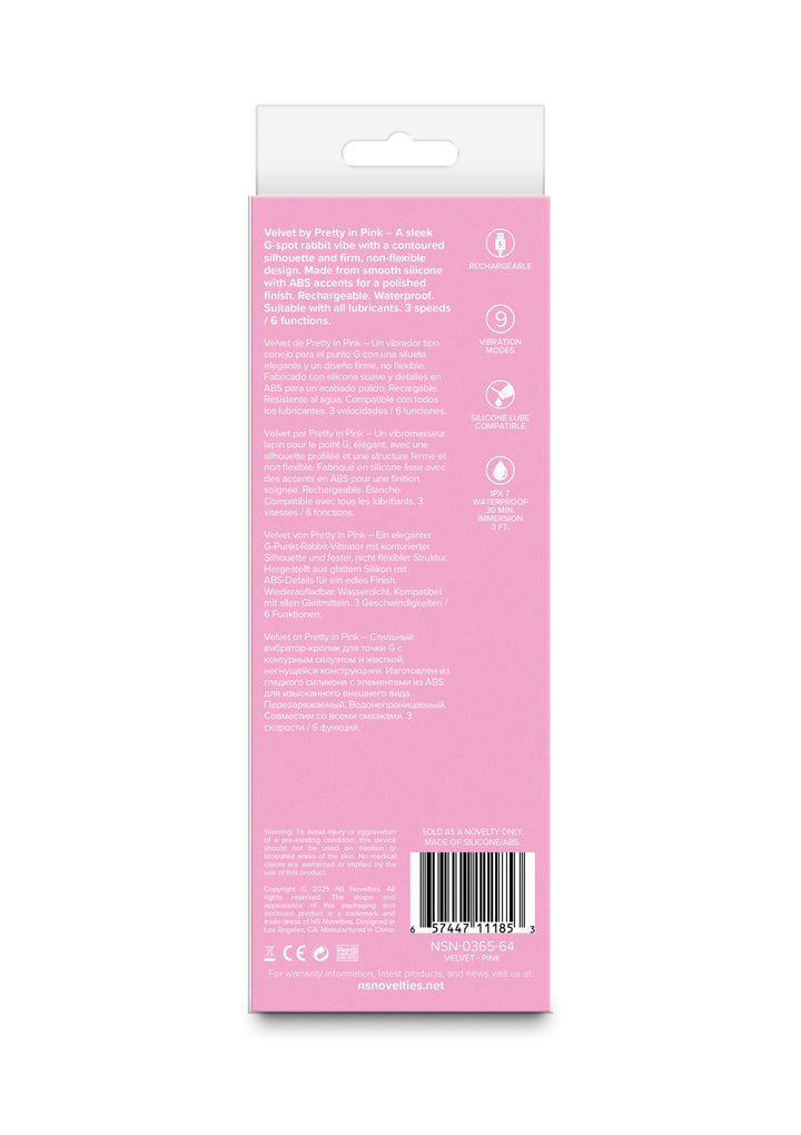 NS Novelties Velvet G-Spot rabbitvibrator