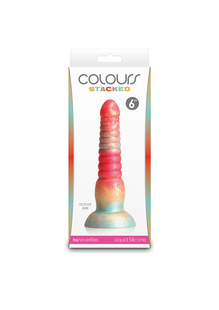 Stacked 6 inch Dildo - Rood - afbeelding 7