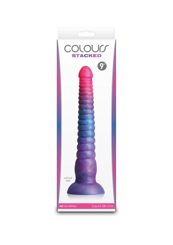 Stacked 9 inch Dildo - Blauw - afbeelding 2