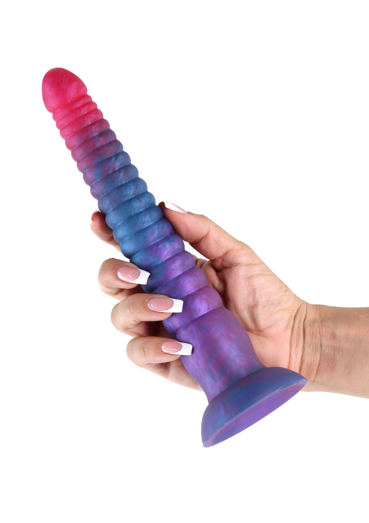 Stacked 9 inch Dildo - Blauw - afbeelding 4