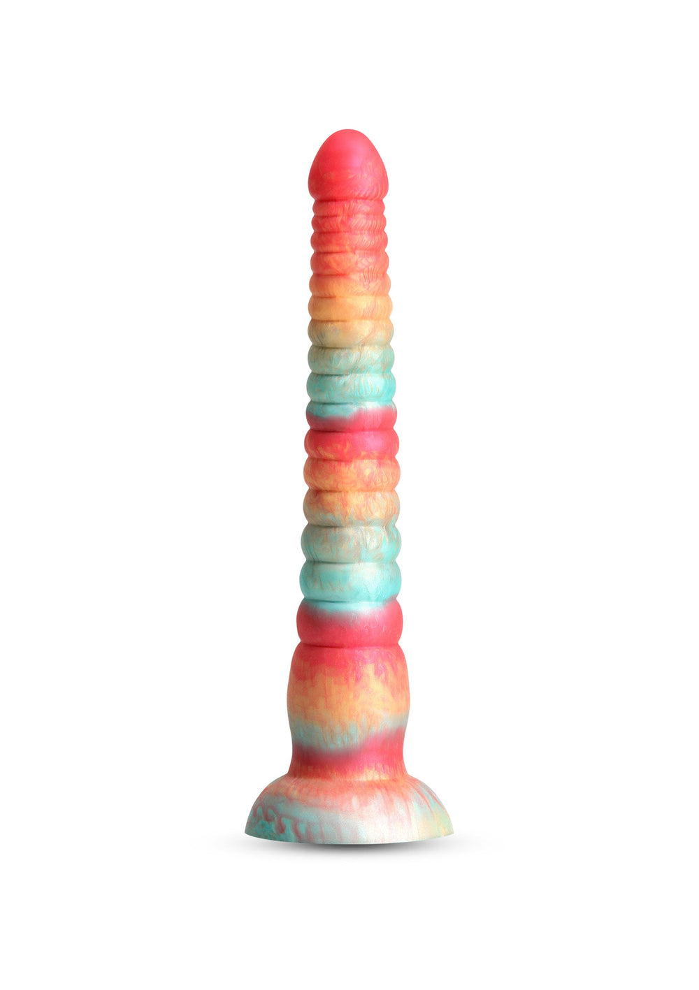 Stacked 9 inch Dildo - Rood - afbeelding 5