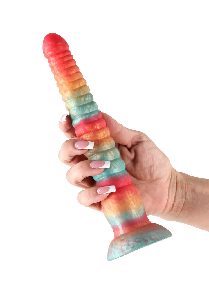 Stacked 9 inch Dildo - Rood - afbeelding 6