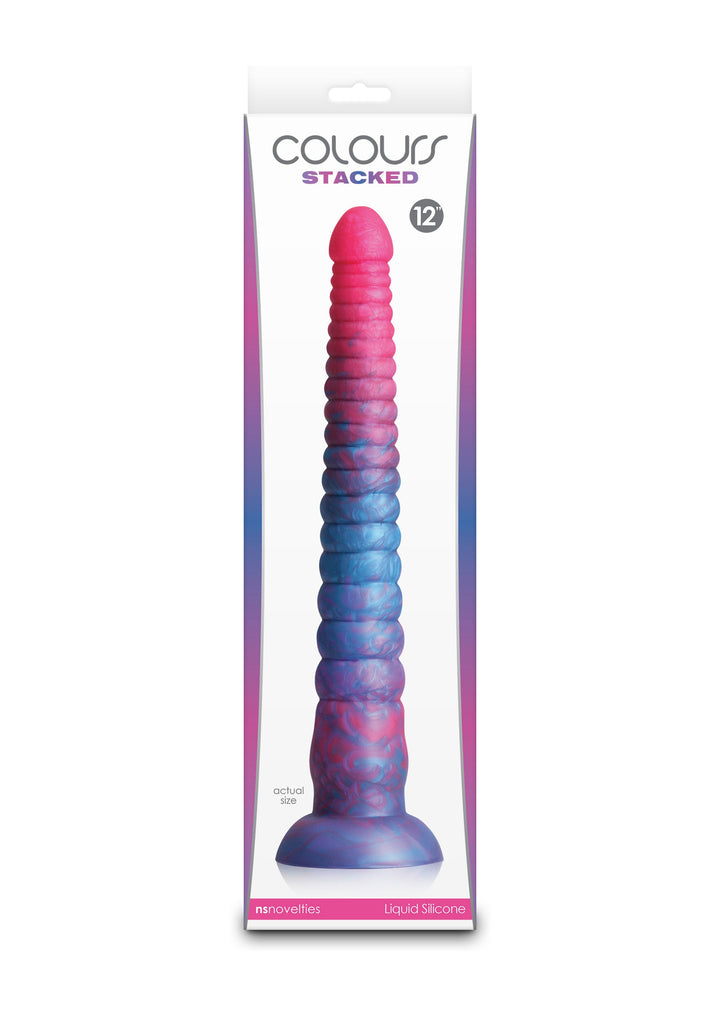 Stacked 12 inch Dildo - Blauw - afbeelding 2