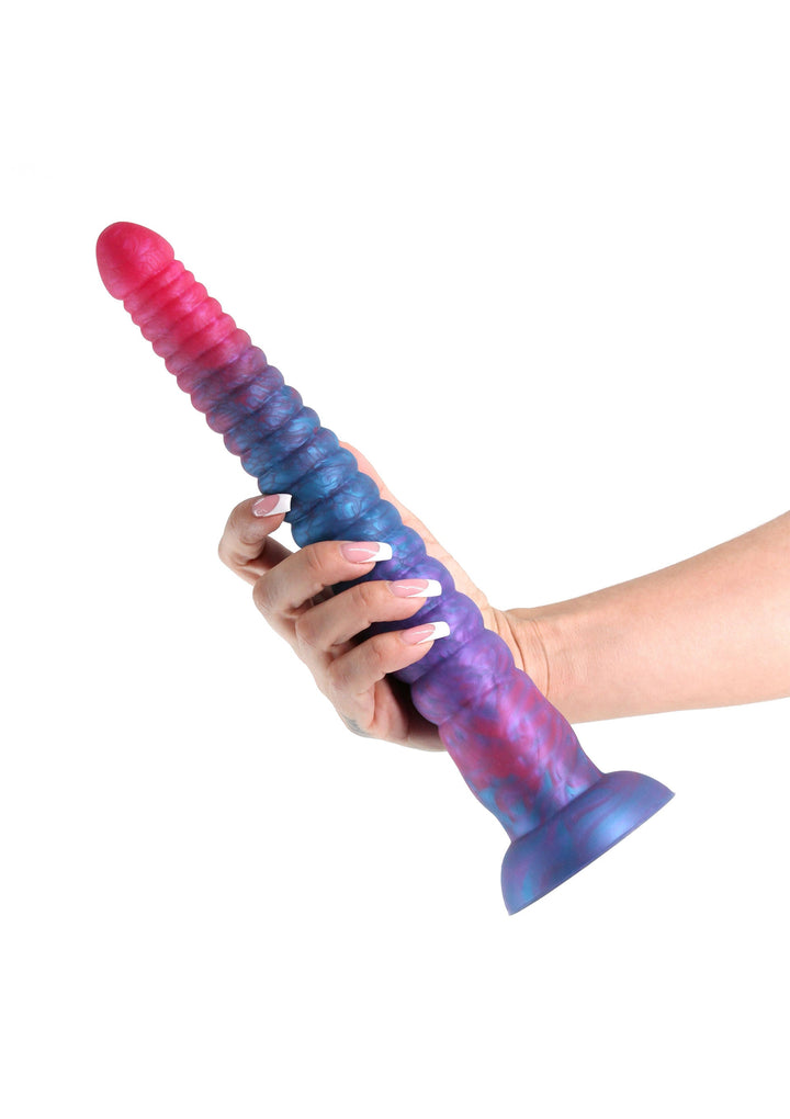Stacked 12 inch Dildo - Blauw - afbeelding 4