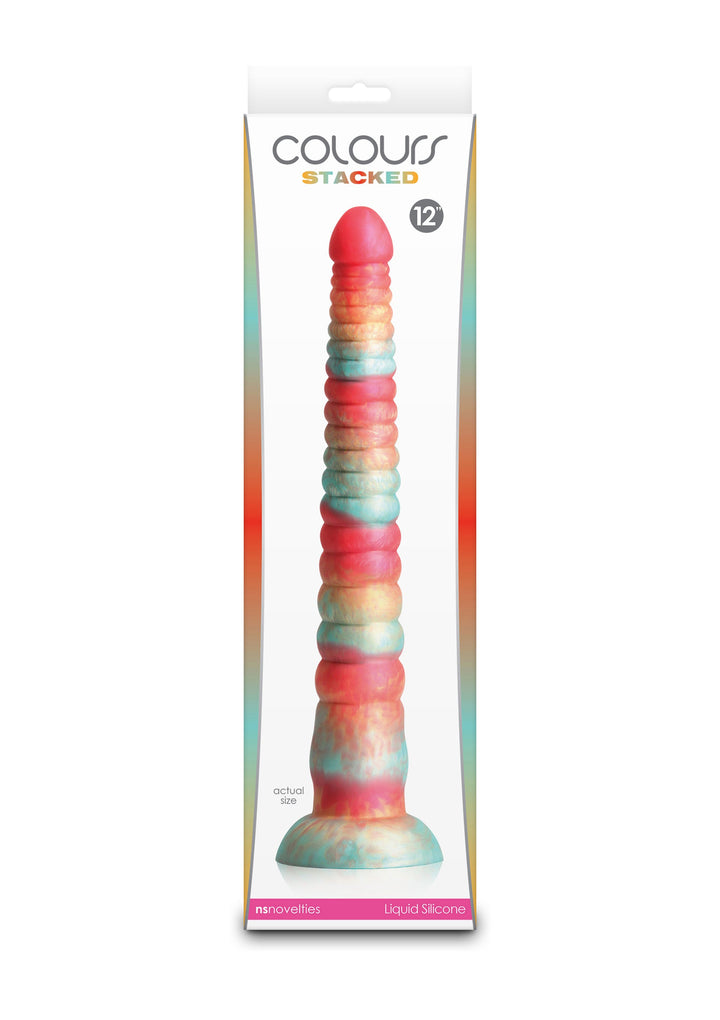 Stacked 12 inch Dildo - Rood - afbeelding 7