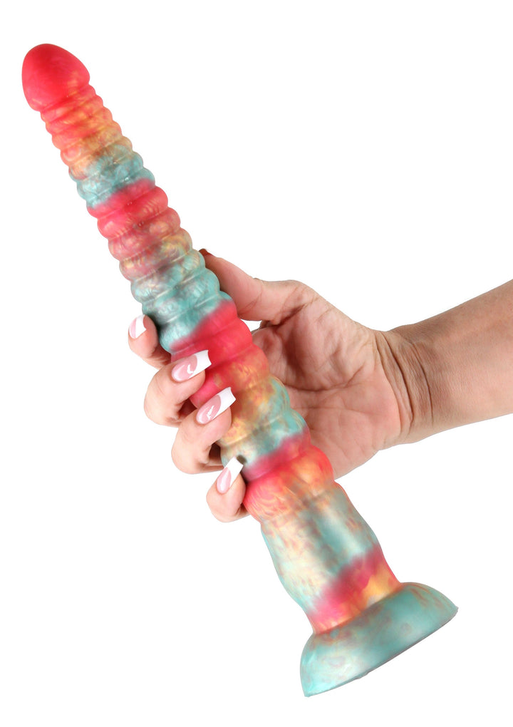 Stacked 12 inch Dildo - Rood - afbeelding 6