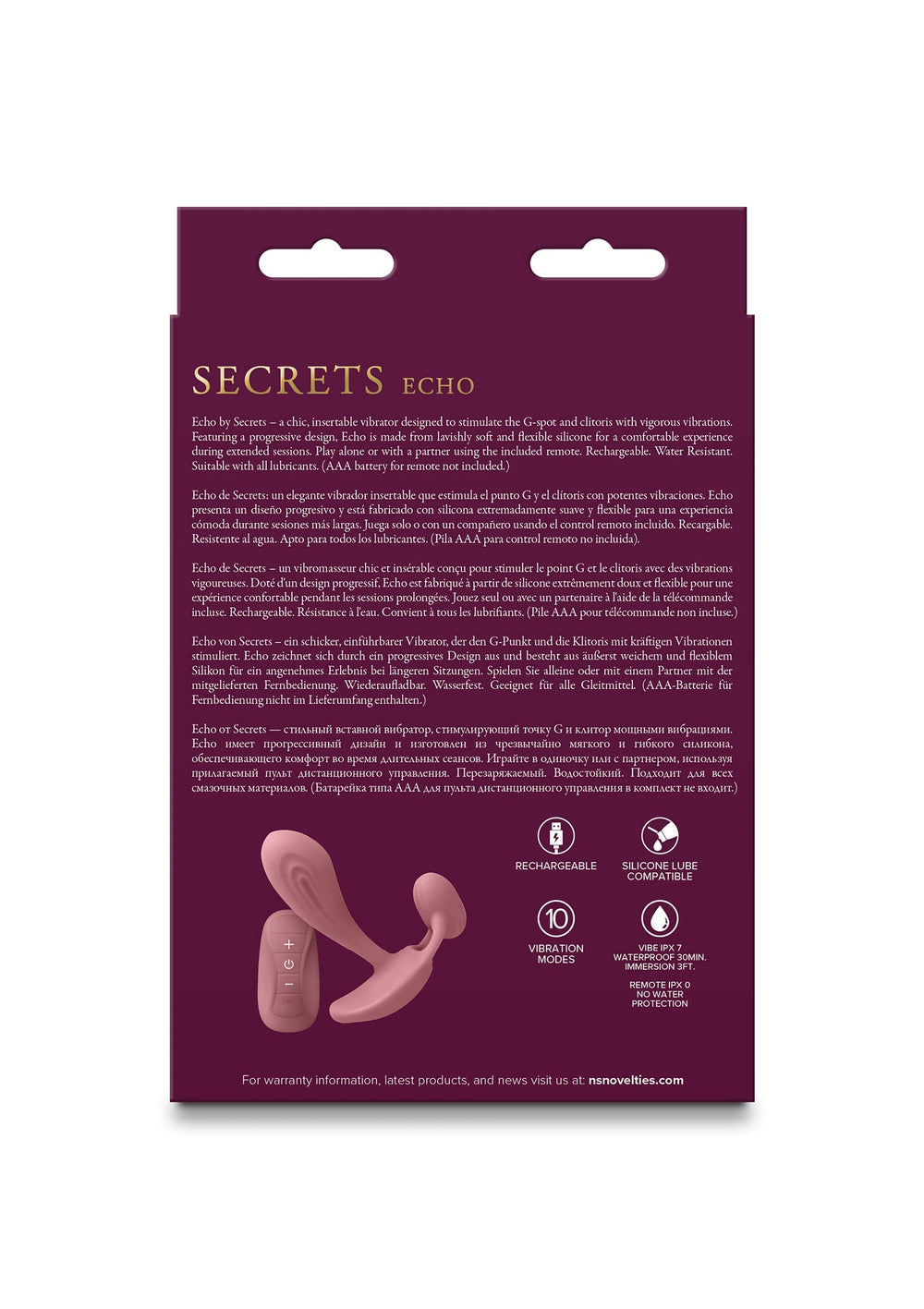 NS Novelties Secrets Echo | Clitoris vibrator - NS Novelties | SIN&LACE