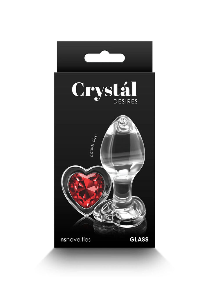 Crystal Desires Red Heart Medium | Buttplug - NS Novelties | SIN&LACE