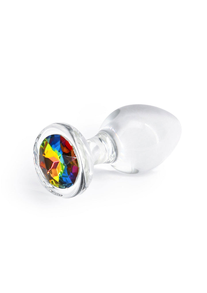 NS Novelties Crystal Desires Rainbow Gem Medium glazen buttplug