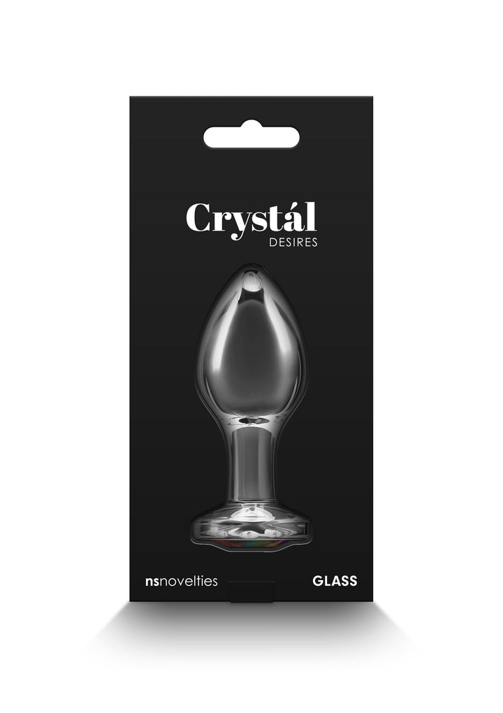 NS Novelties Crystal Desires Rainbow Gem Medium glazen buttplug