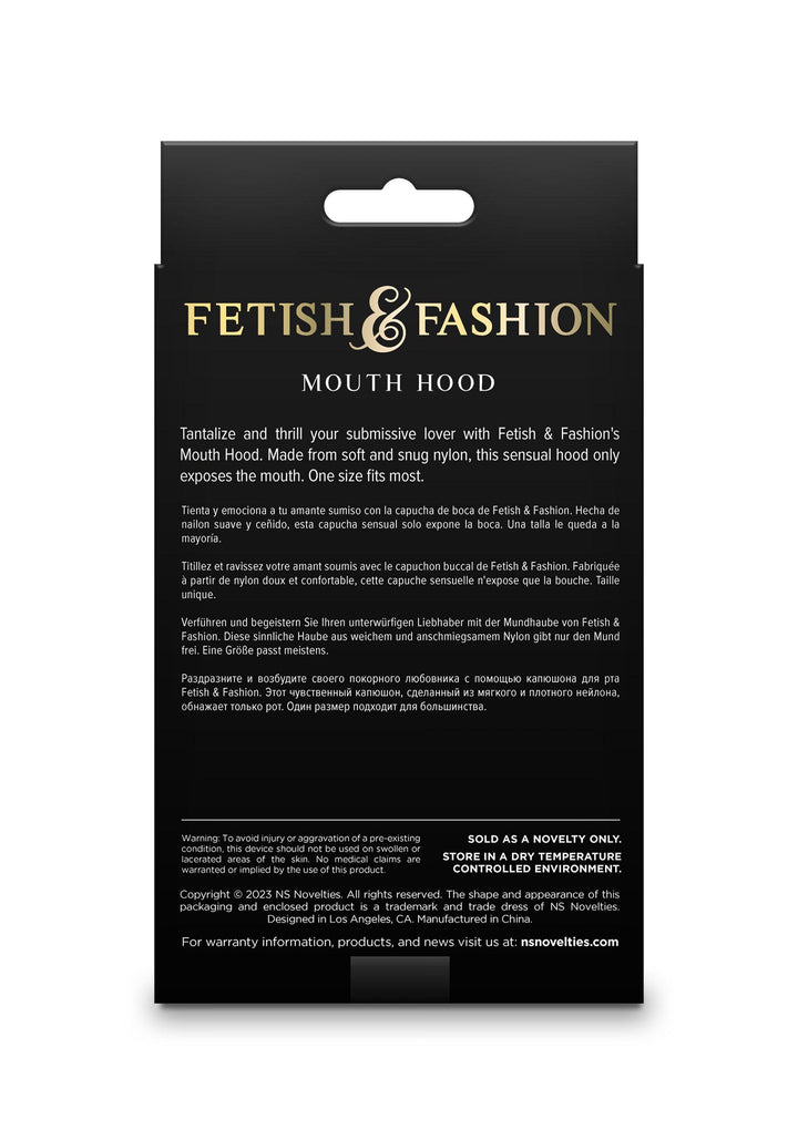 NS Novelties Mouth Hood bondagemasker