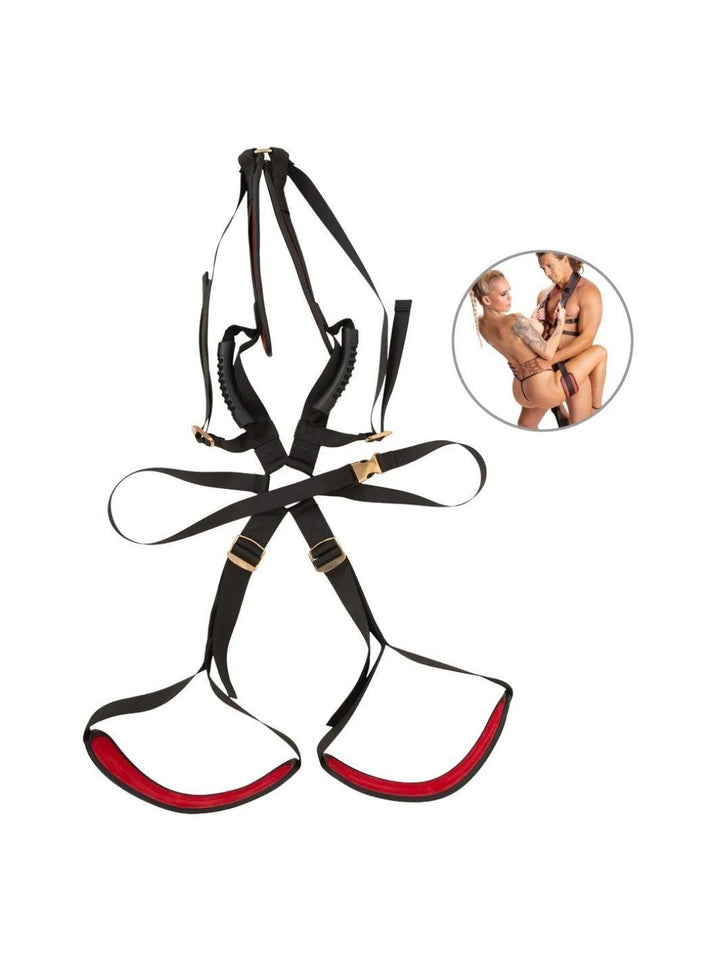 Bad Kitty body seksschommel zwart/rood | seksschommel - Bad Kitty | SIN&LACE