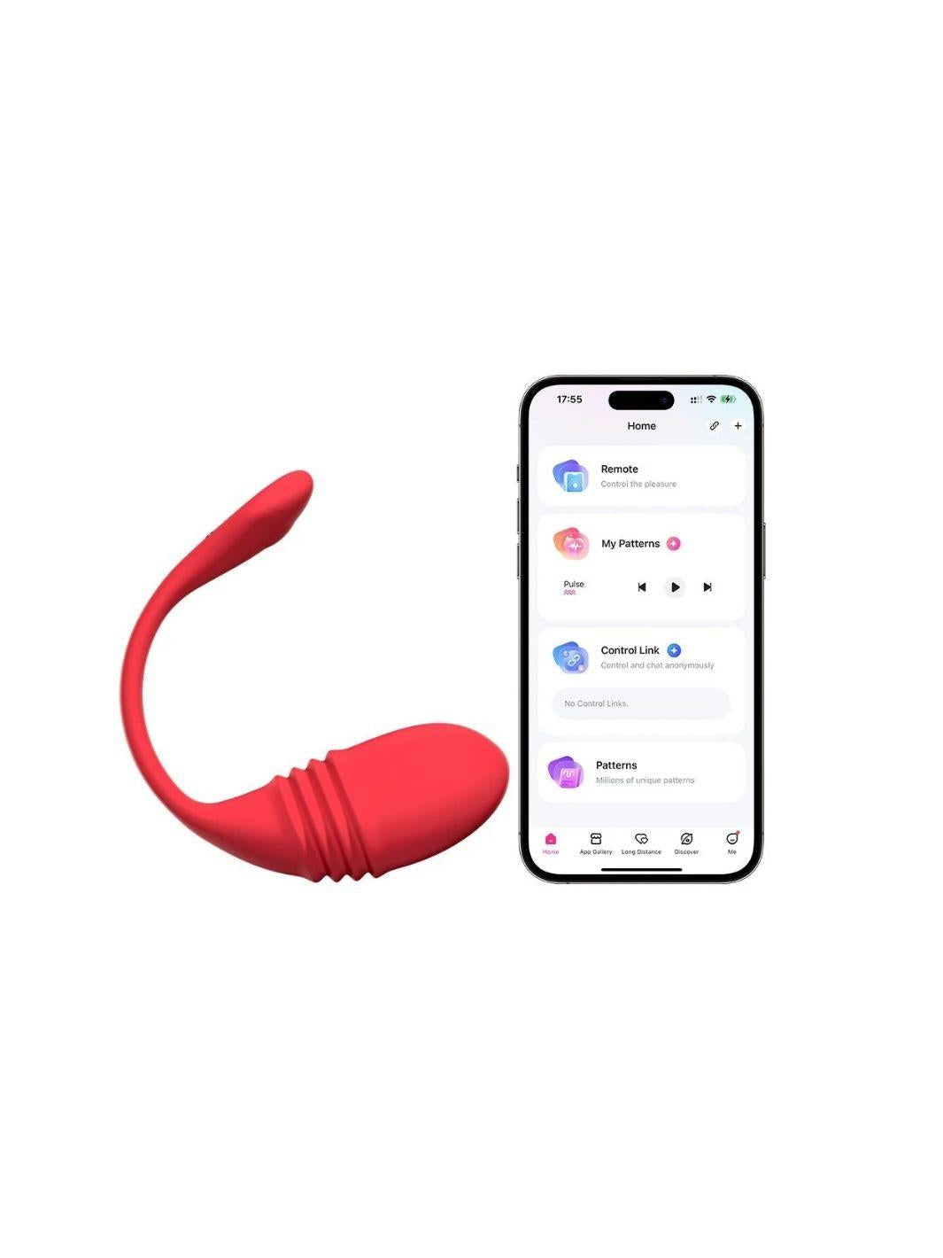 Lovense Vulse vibro-ei rood | Vibrerend Ei - Lovense | SIN&LACE