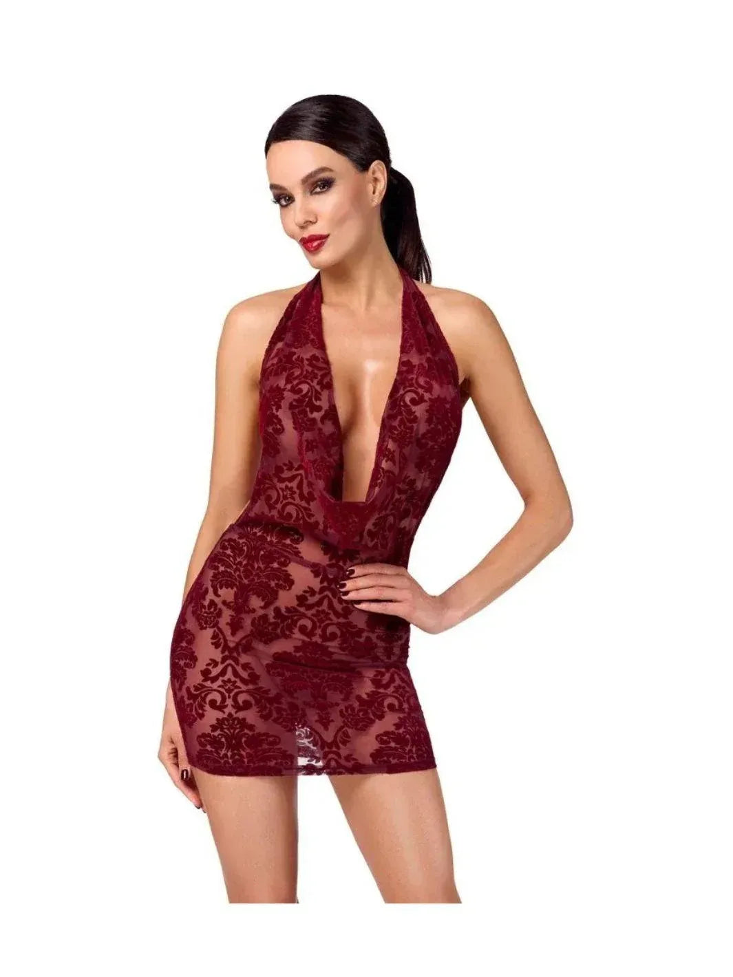 Kink Royal mini jurk met decolleté | Jurk - Noir Handmade | SIN&LACE