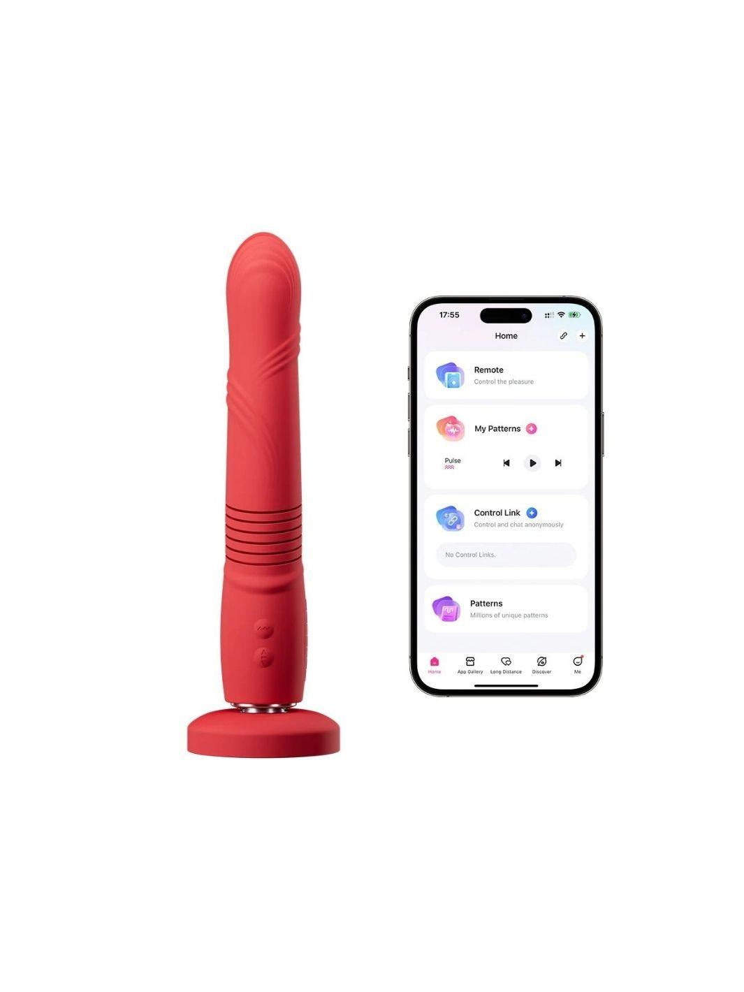 Lovense Gravity stootvibrator rood | Stotende vibrator - Lovense | SIN&LACE