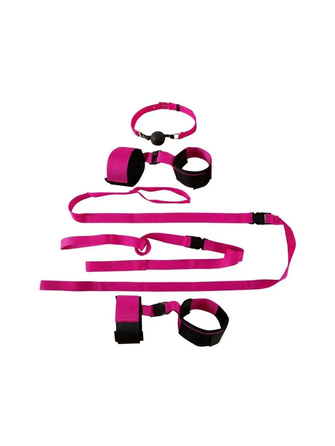 Bondage Kit met Bedboeien - Roze | Bondage Set - Fetish Fantasy Series | SIN&LACE