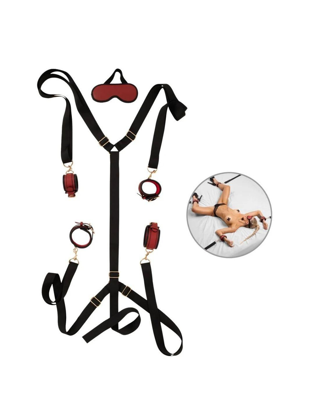 Bad Kitty bedboeien set zwart/rood | Bedboeien - Bad Kitty | SIN&LACE