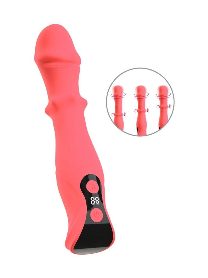 beau coeur ORYVIA schuifring vibrator felroze | vibrator - beau coeur | SIN&LACE