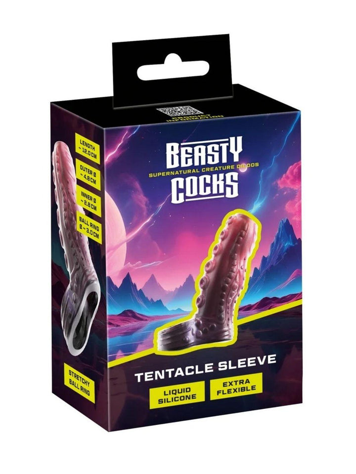 Beasty Cocks tentakel huls felroze | Penis Sleeves - Beasty Cocks | SIN&LACE
