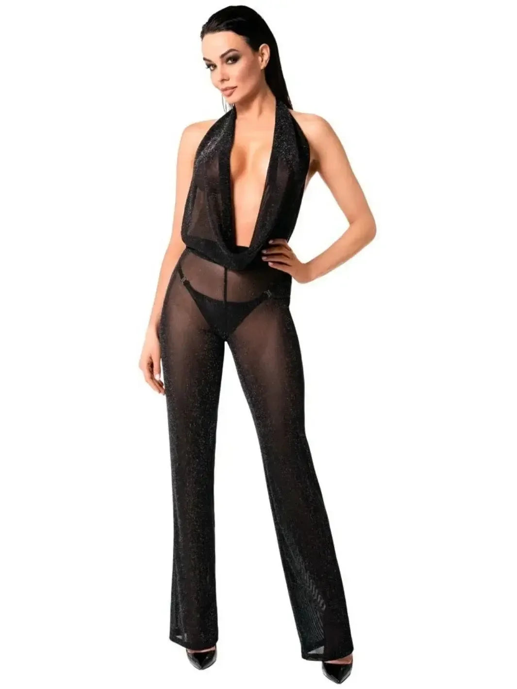 Noir Handmade Doorzichtig Uitgesneden Jumpsuit Orgia | Jumpsuit - Noir Handmade | SIN&LACE