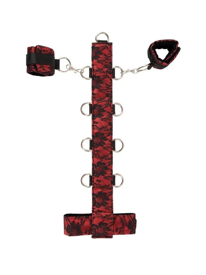 Bondage Halsband met Handboeien en D-ringen | Hals-Handboeien - Bad Kitty | SIN&LACE