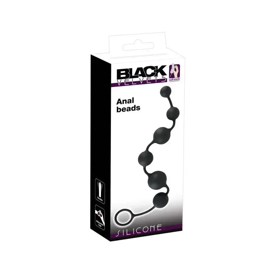 Siliconen Anaalkralen Zwart | Anaalkralen - Black Velvets | SIN&LACE