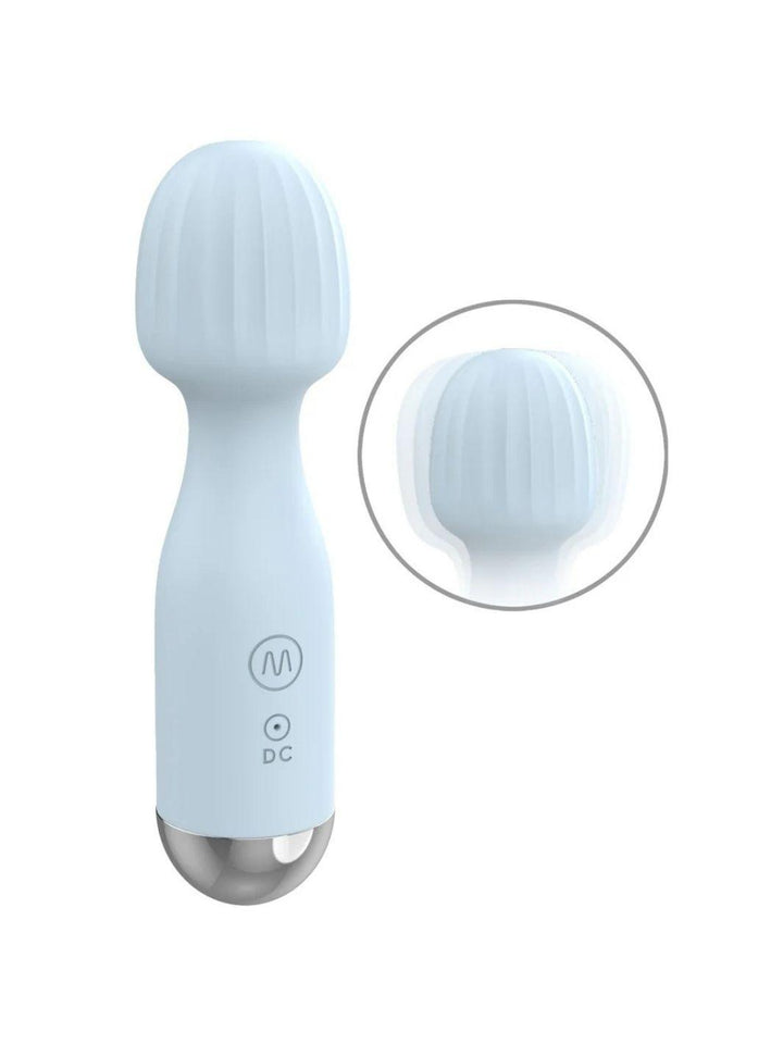 beau coeur VANYOR mini massagewand blauw | Wand vibrator - beau coeur | SIN&LACE
