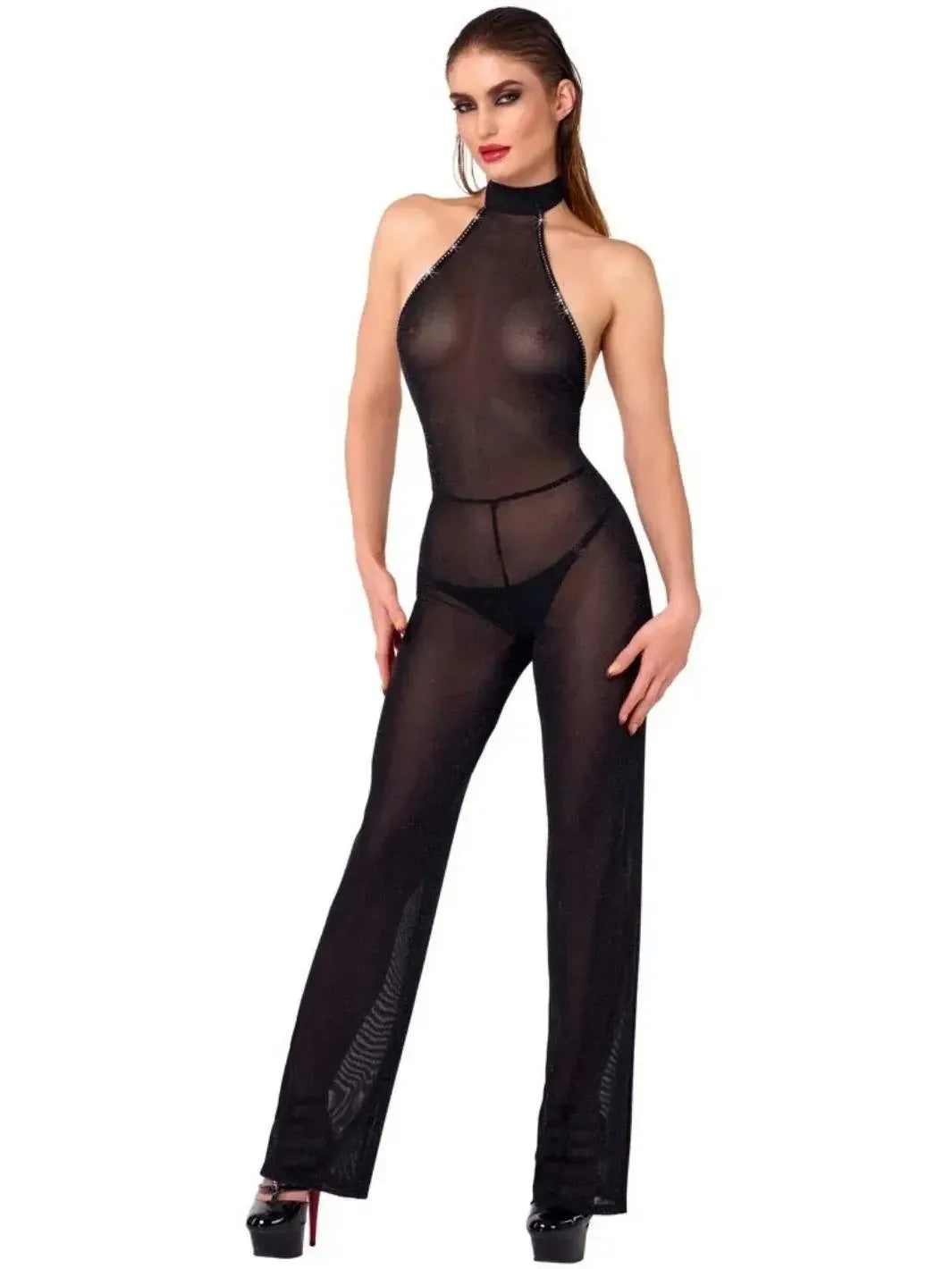 Noir Handmade Doorzichtig Jumpsuit Zwart | Jumpsuit - Noir Handmade | SIN&LACE