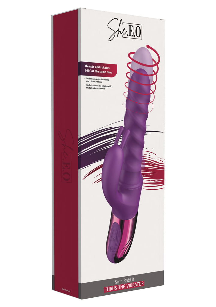 She.E.O. Swirl Rabbit Vibrator | Rabbit vibrator - She.E.O. | SIN&LACE