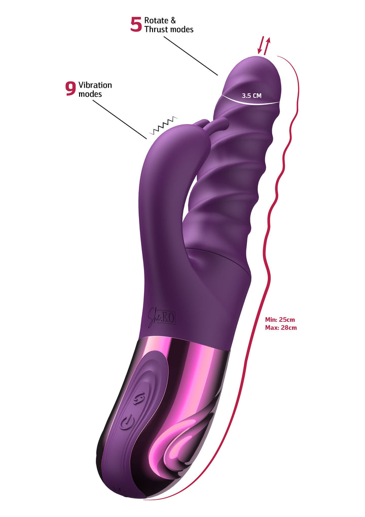 She.E.O. Swirl Rabbit Vibrator | Rabbit vibrator - She.E.O. | SIN&LACE