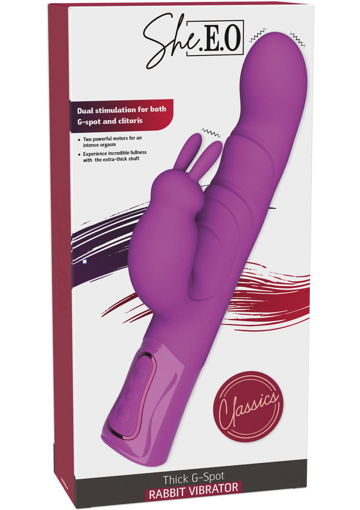 She.E.O Dikke G-spot Rabbit Vibrator Paars - productfoto 2 | SIN&LACE