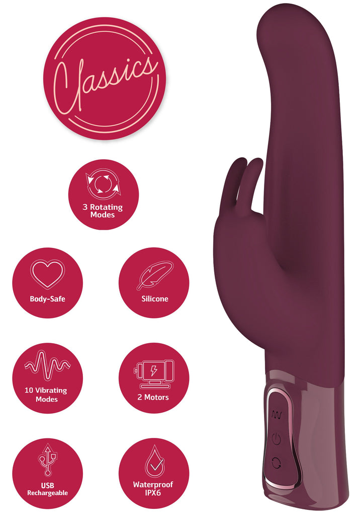 She.E.O Roterende Dikke Rabbit Vibrator Paars - productfoto 6 | SIN&LACE