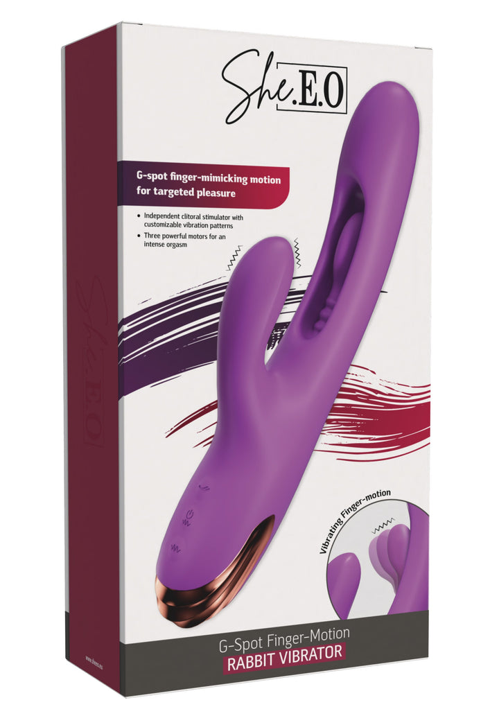 She.E.O. G-Spot Vingerbeweging Rabbit | Clitoris vibrator - She.E.O. | SIN&LACE