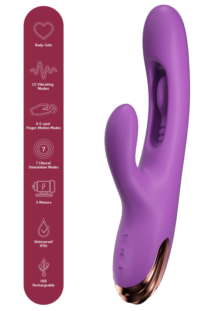 She.E.O. G-Spot Vingerbeweging Rabbit | Clitoris vibrator - She.E.O. | SIN&LACE