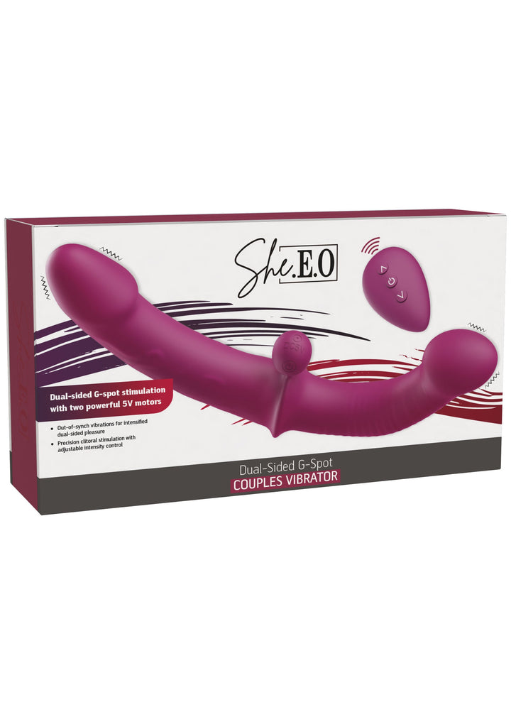 She.E.O Dubbelzijdige G-spot Koppelvibrator Paars - productfoto 2 | SIN&LACE